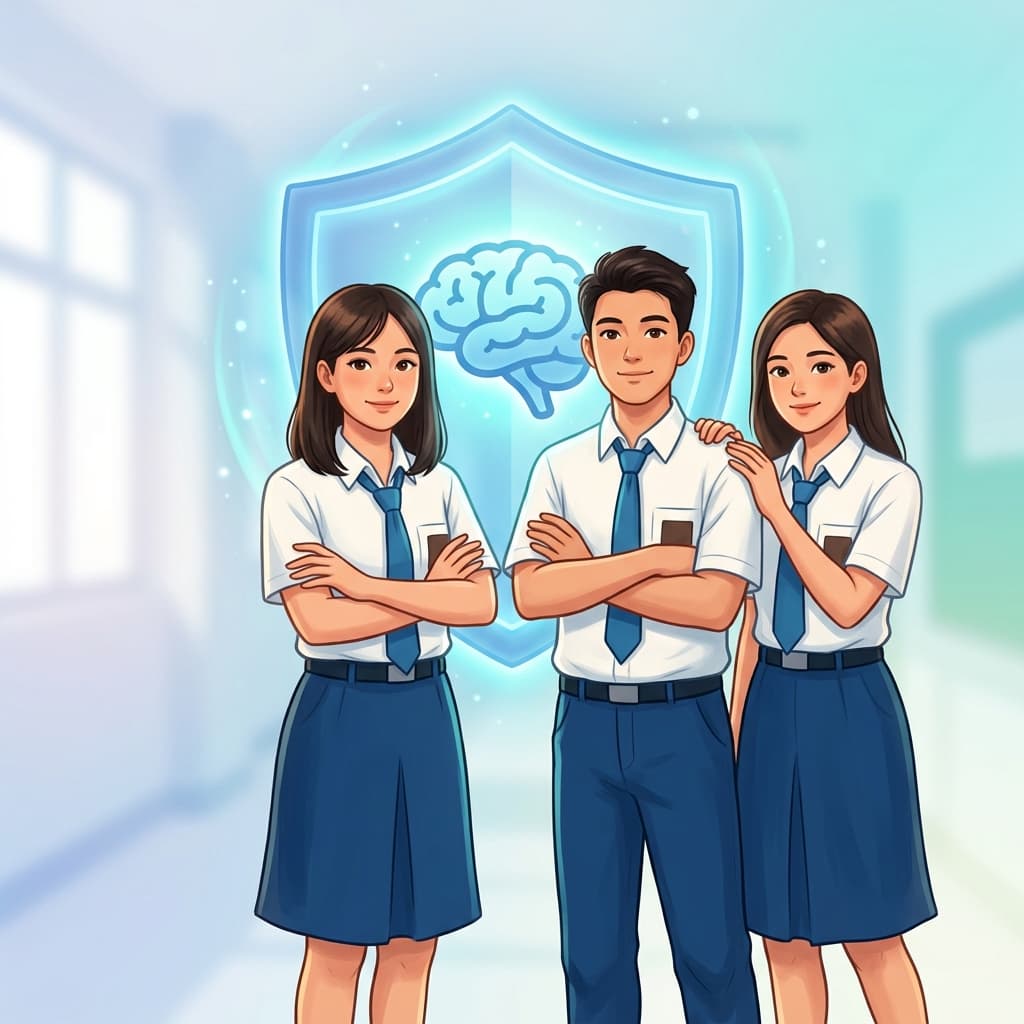 Ilustrasi Dukungan Mental Pelajar